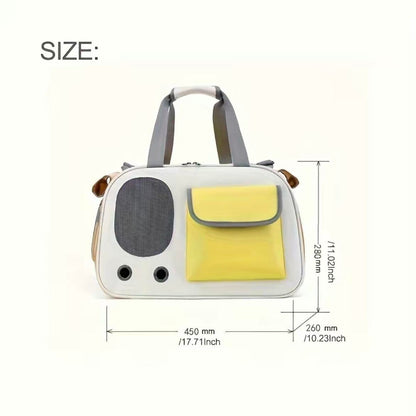 Portable And Lightweight Pet Travel Large Capacity Breathable Shoulder Backpack Cat Bag