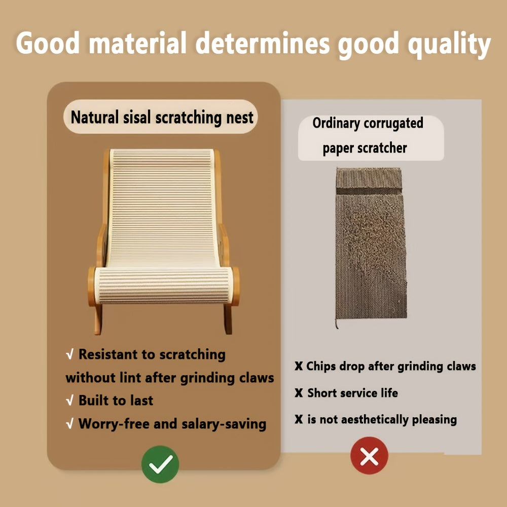Natural Sisal Cat Scratching Board and Lounge Sofa