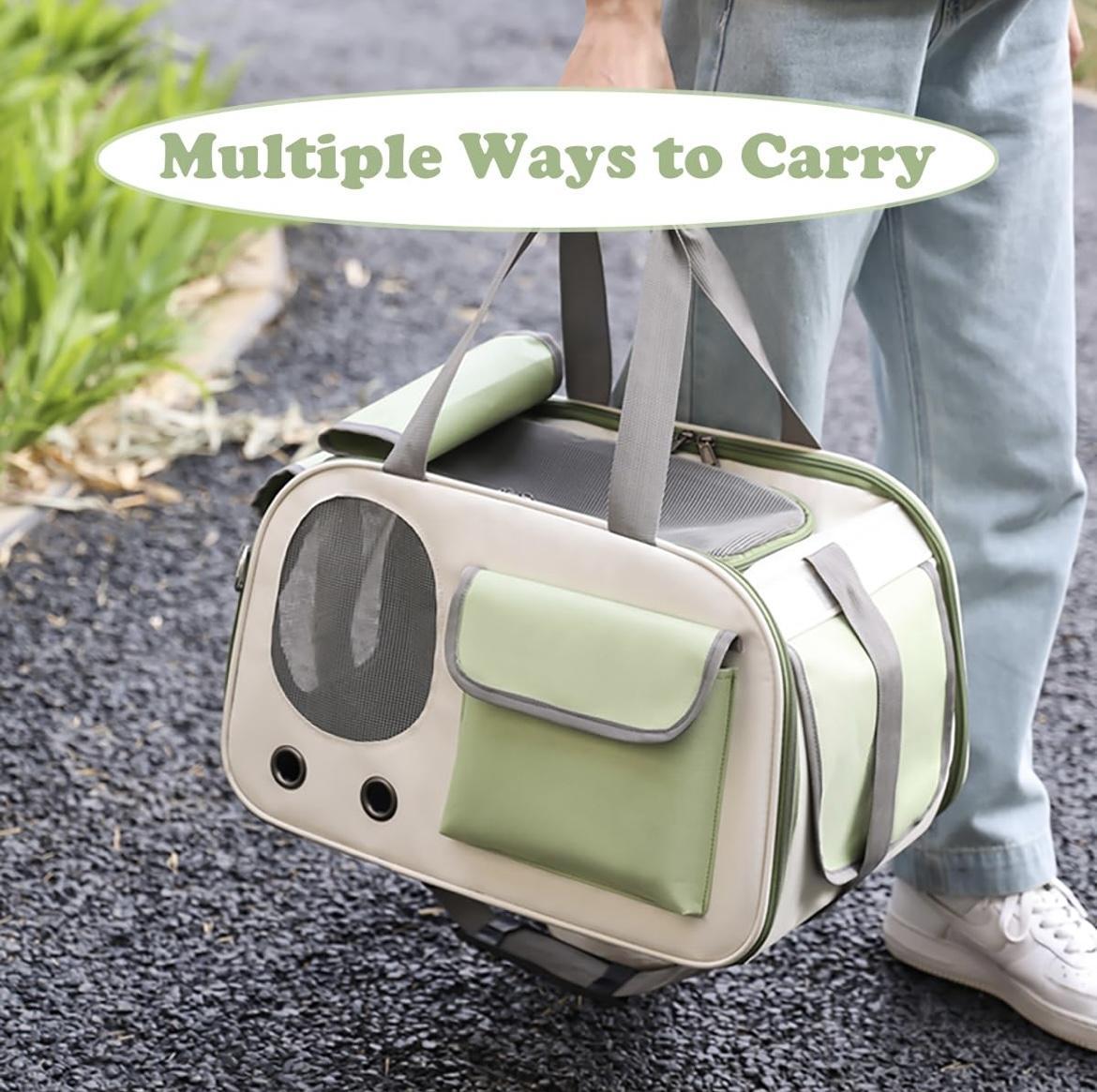 Portable And Lightweight Pet Travel Large Capacity Breathable Shoulder Backpack Cat Bag