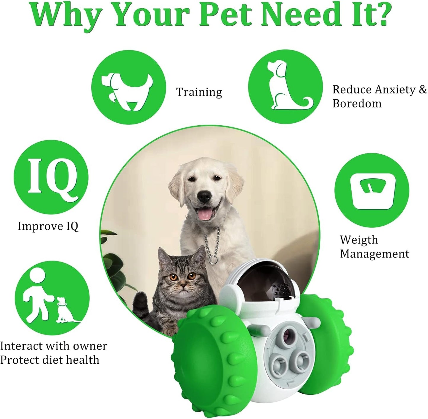 Cat And Dog Toys Slow Food Interactive Balance Car Multifunctional Fun Development Smart Pet Feeding Dog Toy Car Pets Products